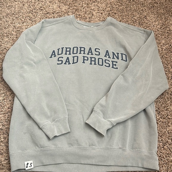 Official Taylor Swift Merch Auroras and Sad Prose Crewneck - Picture 1 of 4